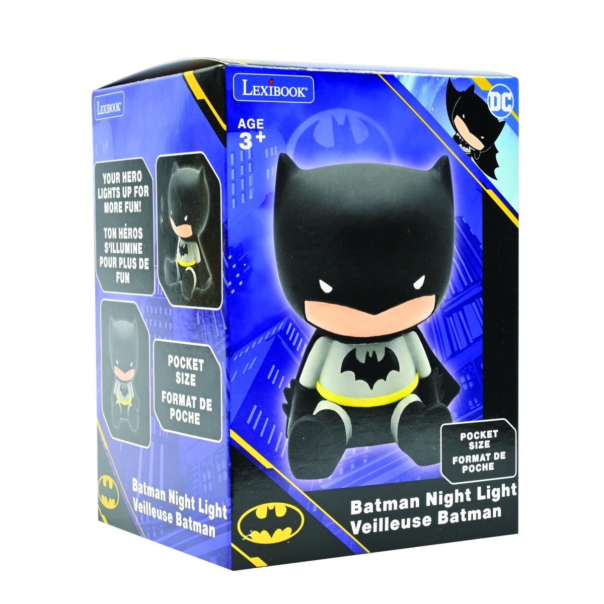 Lexibook Veilleuse en 3D avec variation de couleurs Batman
