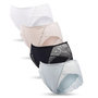 Voir la diapositive 1 : OZABI OZABI Pack de Culottes Femme Gainantes Dentelle Invisible – Lot de 4