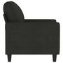 Voir la diapositive 4 : VIDAXL Fauteuil Noir 60 cm Tissu