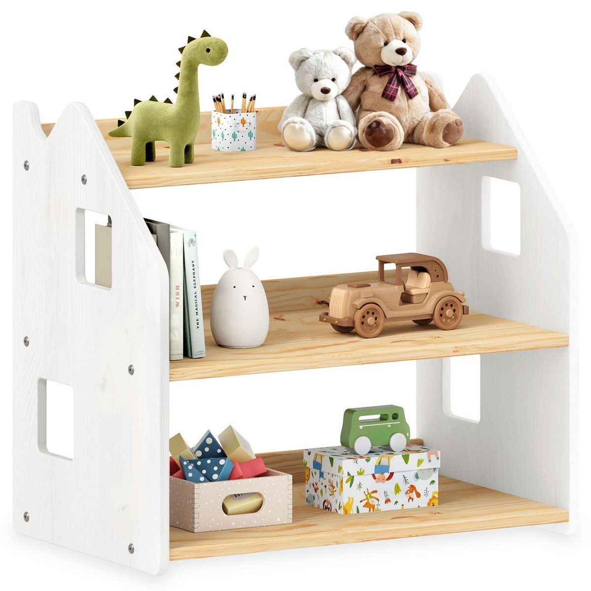 IDIMEX Étagère enfant YASMIN en pin laqué
