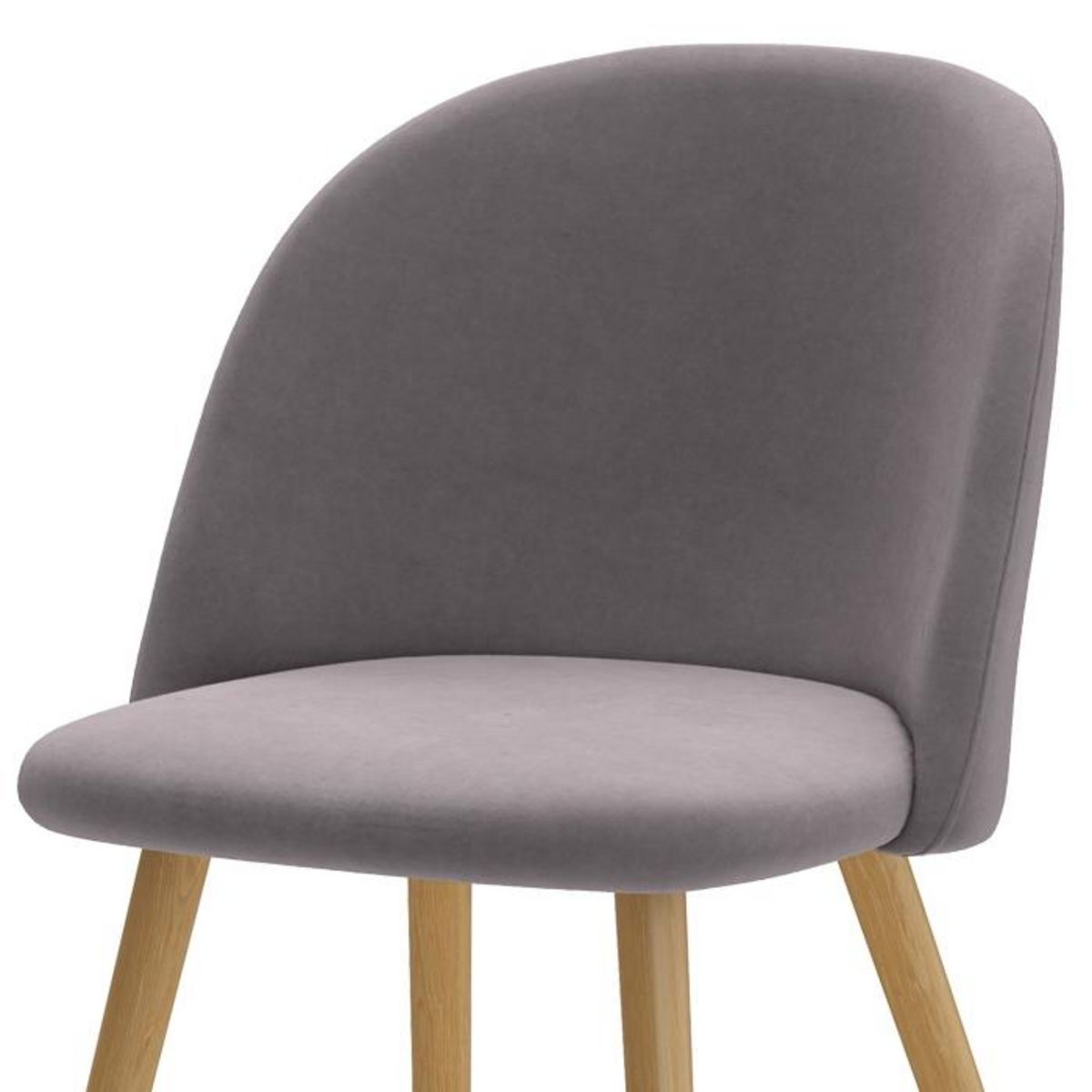 Rendez vous déco Lot de 2 chaises en velours bleu foncé et pieds en métal - Cozy