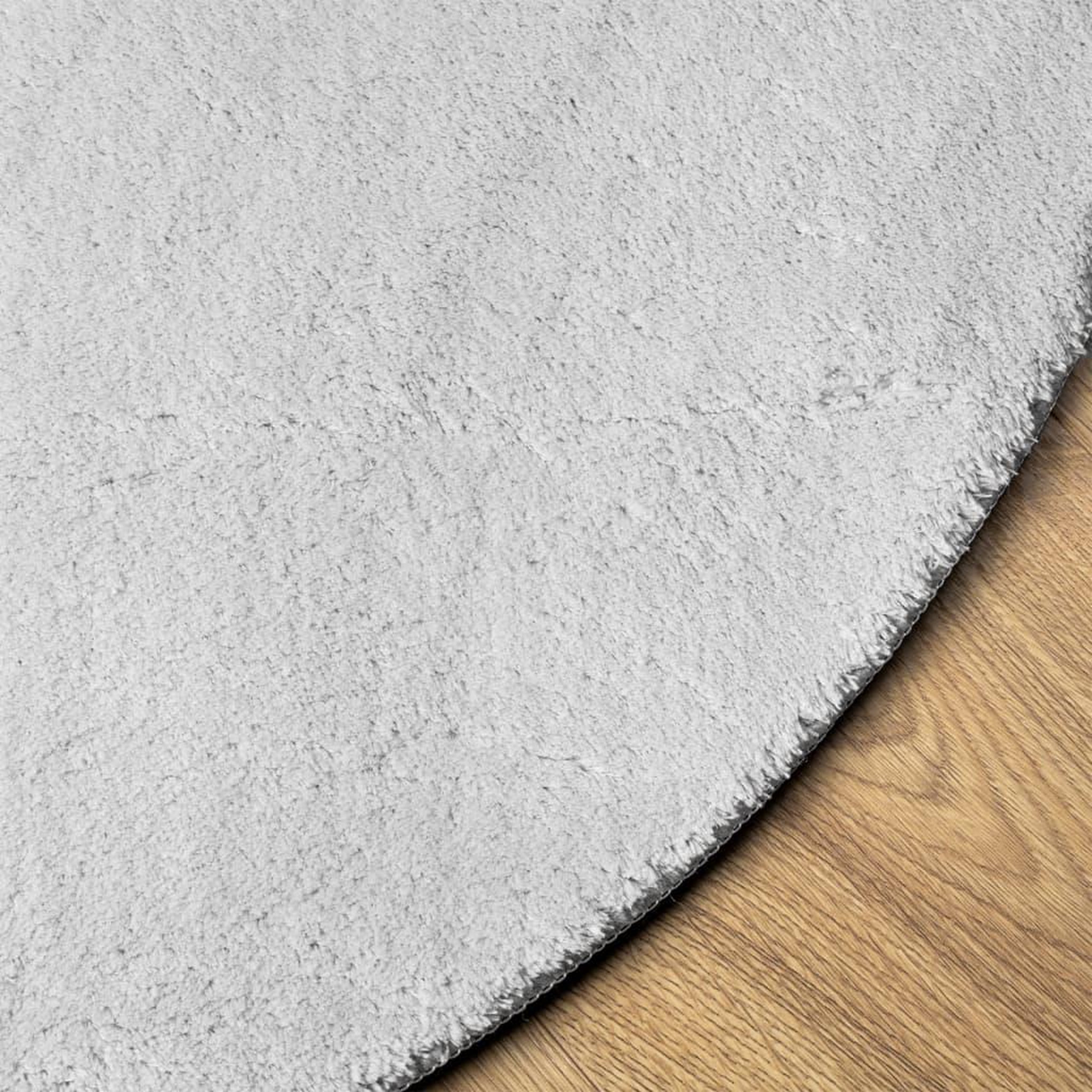 Voir la diapositive 4 : VIDAXL Tapis HUARTE a poils courts doux et lavable gris Ø 80 cm