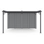 Voir la diapositive 4 : ID MARKET Lot de 2 persiennes pour Pergola pans modulables gris anthracite