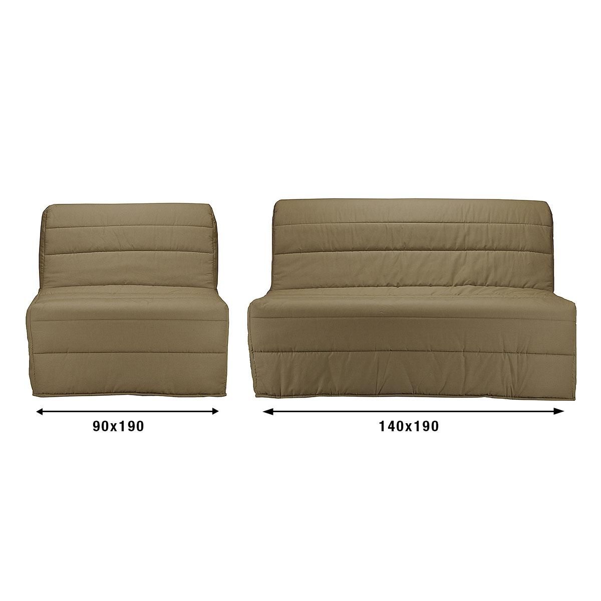 Banquette BZ UNI matelas 9 cm mousse 20 kg/m3