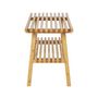 Voir la diapositive 3 : LISA DESIGN Saona - banc avec rangement - bambou naturel - 70 cm