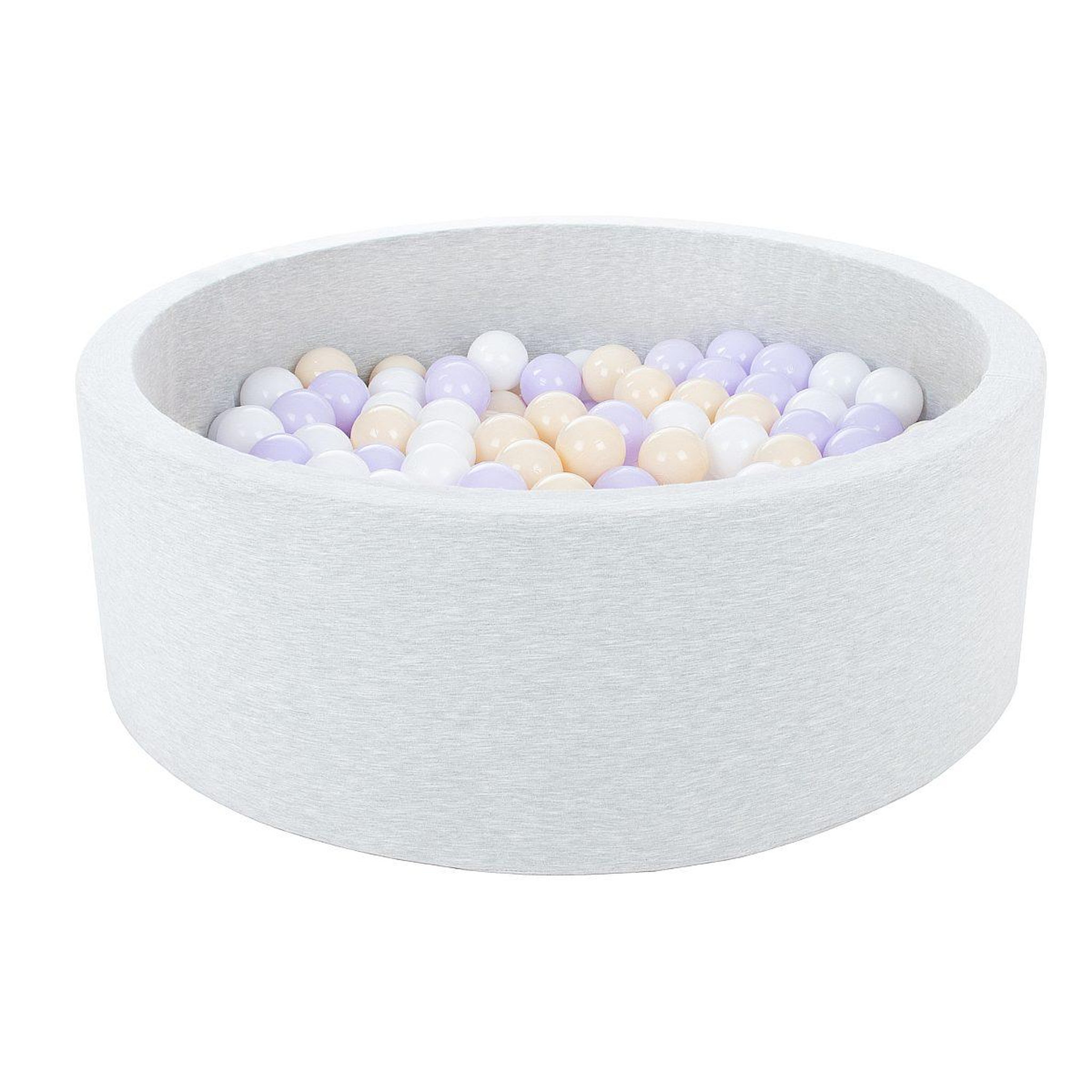VELINDA Piscine à balles aire de jeu + 300 balles blanc violet cappuccino