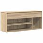 Voir la diapositive 2 : VIDAXL Banc a chaussures chene sonoma 102x30,5x45 cm bois d'ingenierie