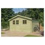 Voir la diapositive 1 : GARDENAS NV Abri de jardin bois - Autoclavé - 14m² - 415 X 385 cm