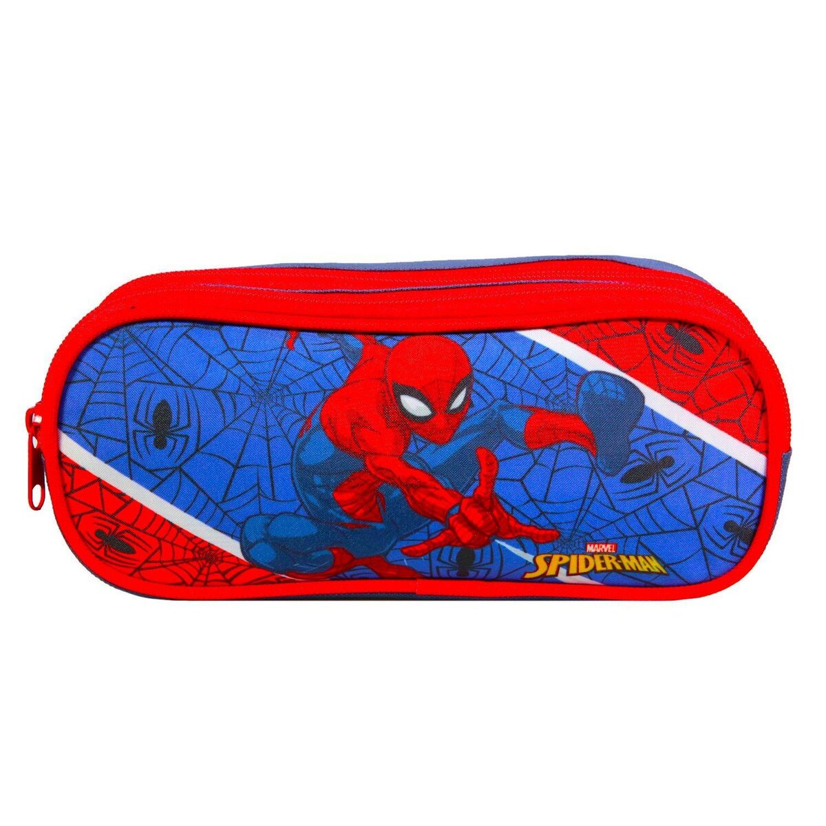 Bagtrotter BAGTROTTER Trousse scolaire 2 compartiments Spiderman Bleu