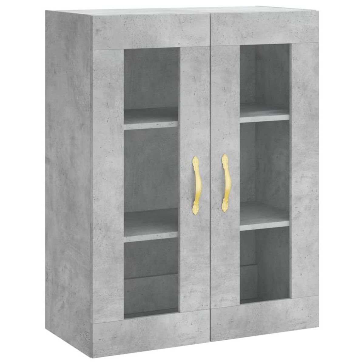 VIDAXL Buffet haut Gris beton 69,5x34x180 cm Bois d'ingenierie