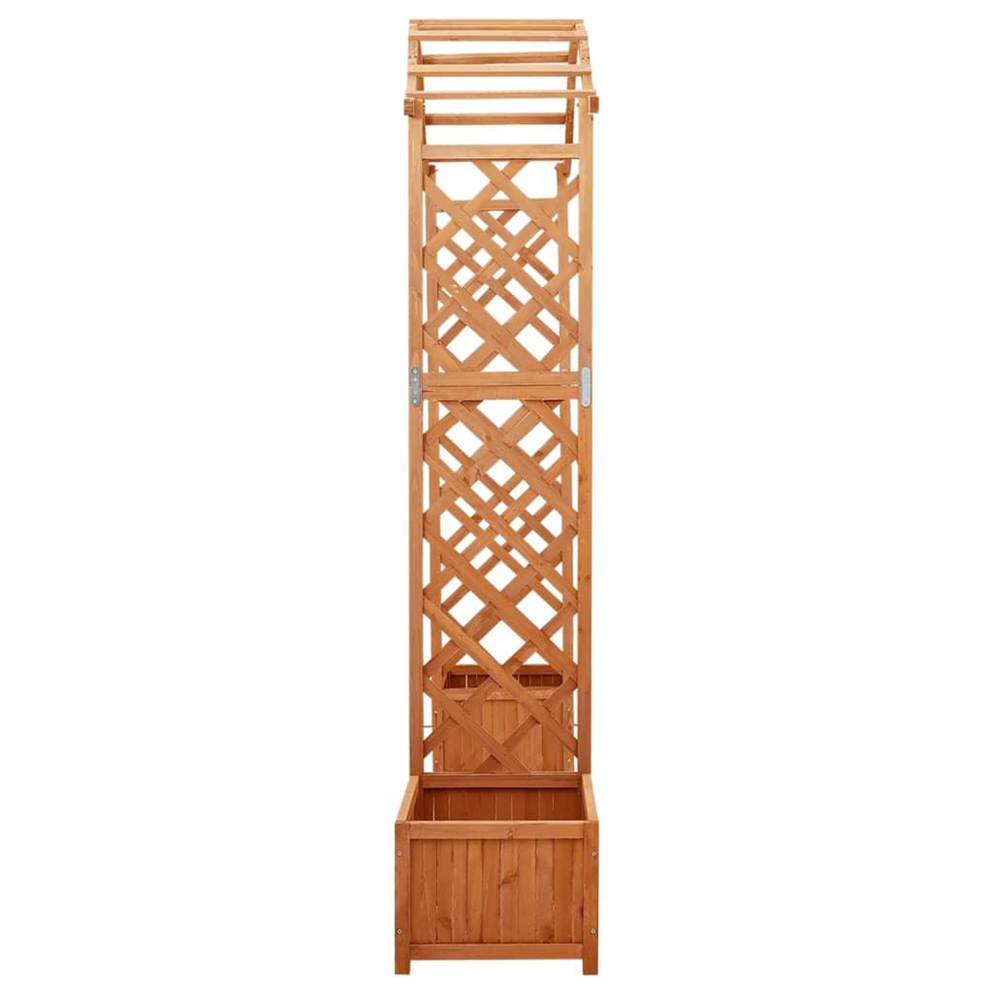 Voir la diapositive 3 : VIDAXL Pergola de jardin avec jardiniere Bois pin massif