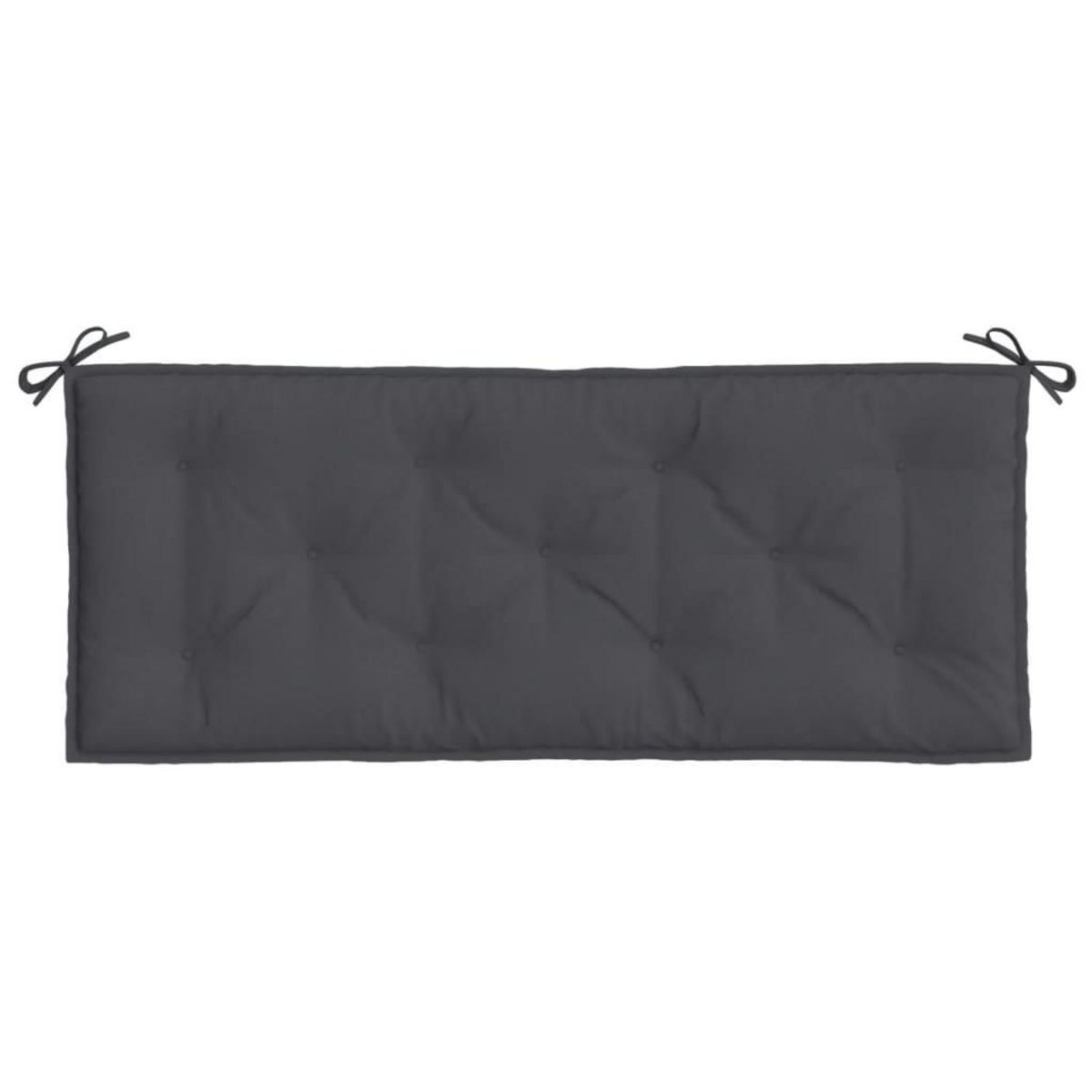 VIDAXL Coussin de banc de jardin anthracite melange 120x50x7 cm tissu