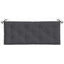 Voir la diapositive 4 : VIDAXL Coussin de banc de jardin anthracite melange 120x50x7 cm tissu