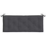 Voir la diapositive 4 : VIDAXL Coussin de banc de jardin anthracite melange 120x50x7 cm tissu