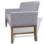Voir la diapositive 5 : VIDAXL Banc avec coussin rembourre tissu hevea gris clair