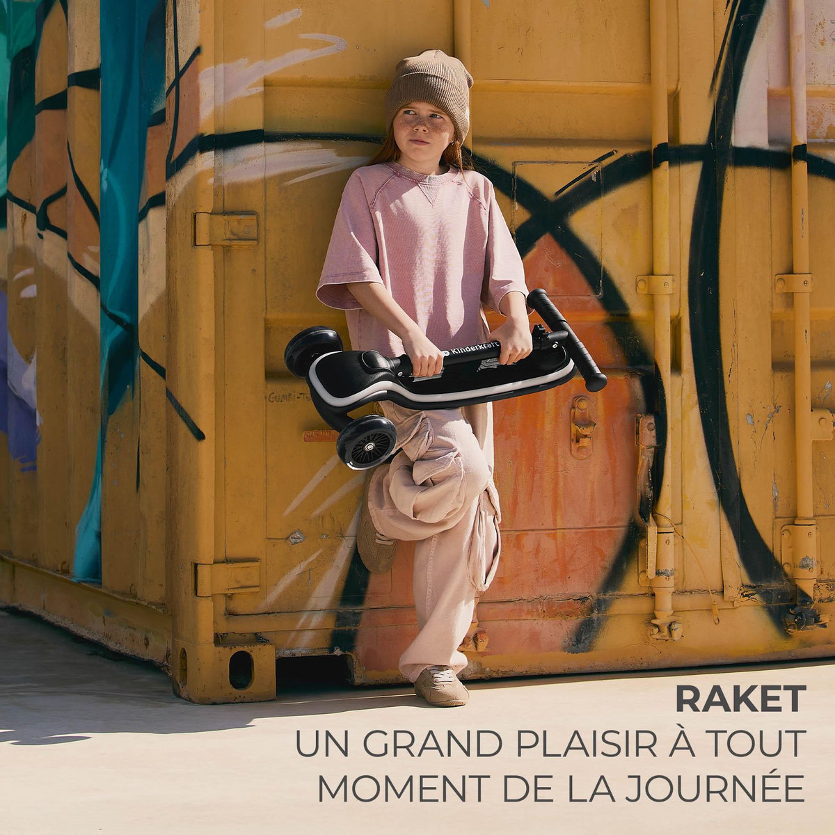 KINDERKRAFT Trottinette 3 roues led pour enfant