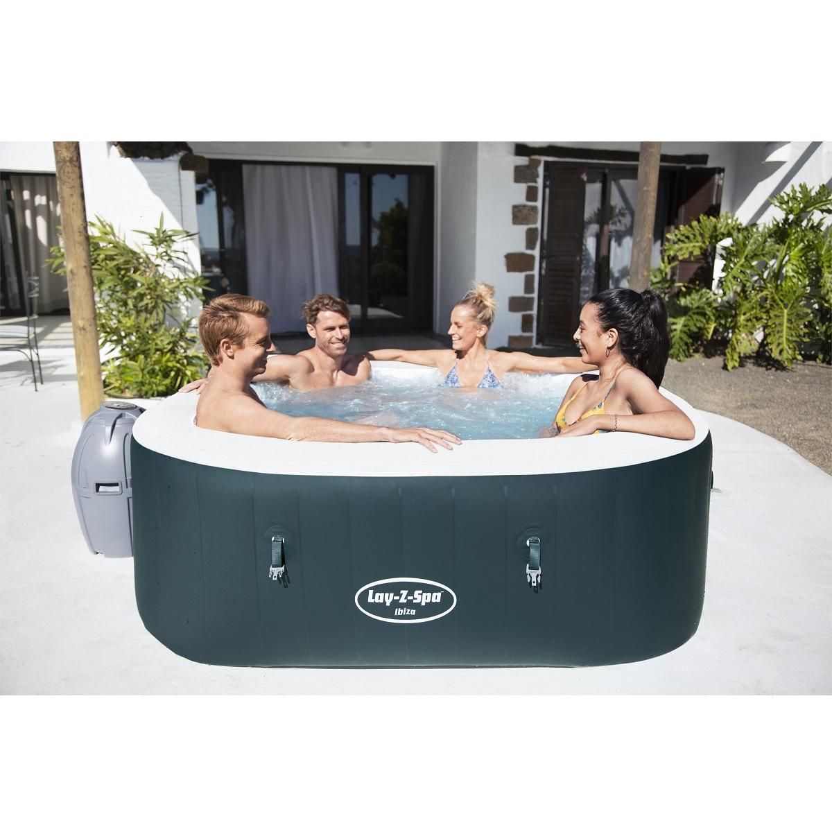BESTWAY Spa gonflable Lay-Z-Spa  Carré - IBIZA Airjet