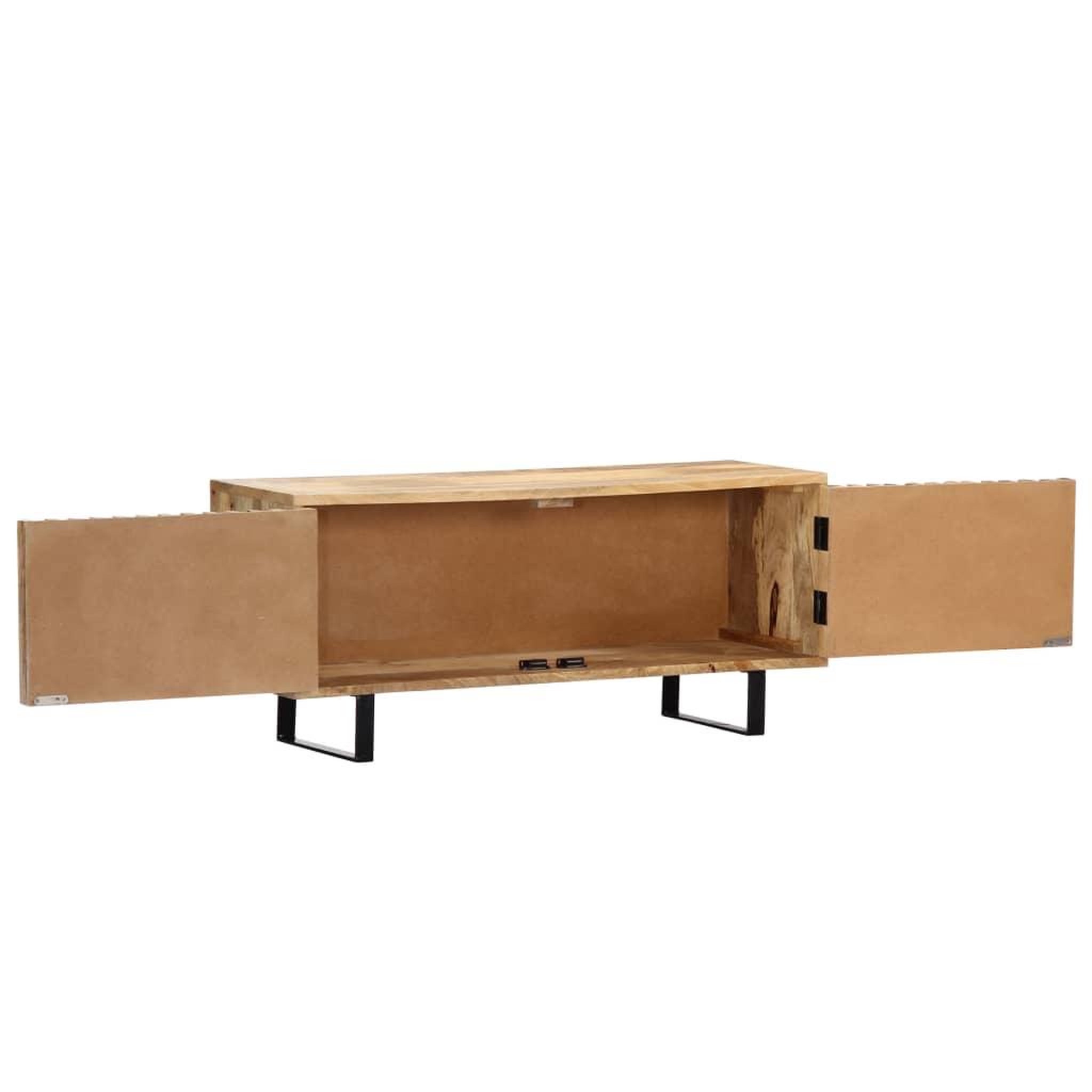 Voir la diapositive 5 : VIDAXL Meuble tv 90x30x40 cm bois de manguier massif