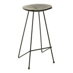 Paris Prix Tabouret de Bar en Bois  Winfred  70cm Noir