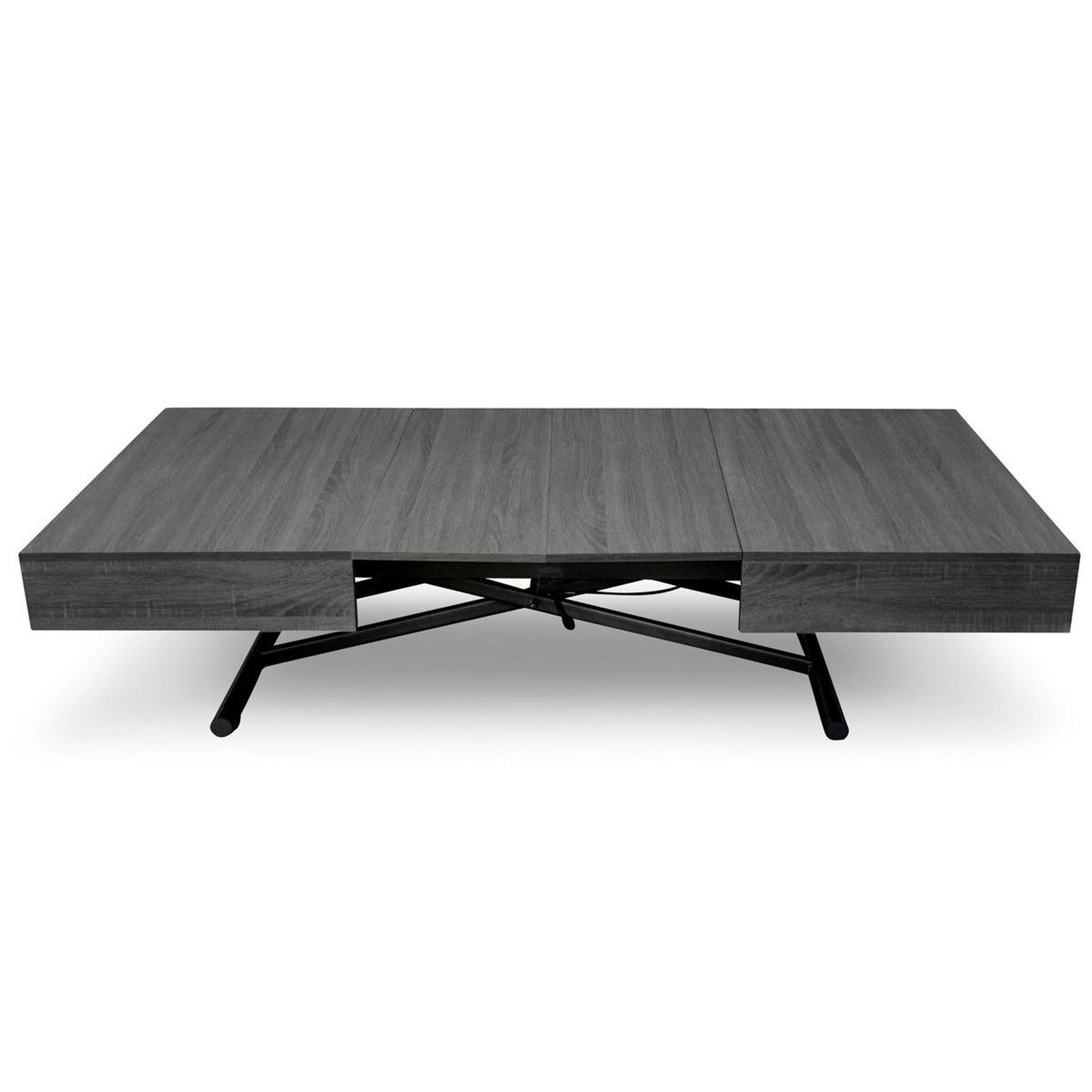 Voir la diapositive 2 : Paris Prix Table Basse Relevable  Lift  120-190cm Gris