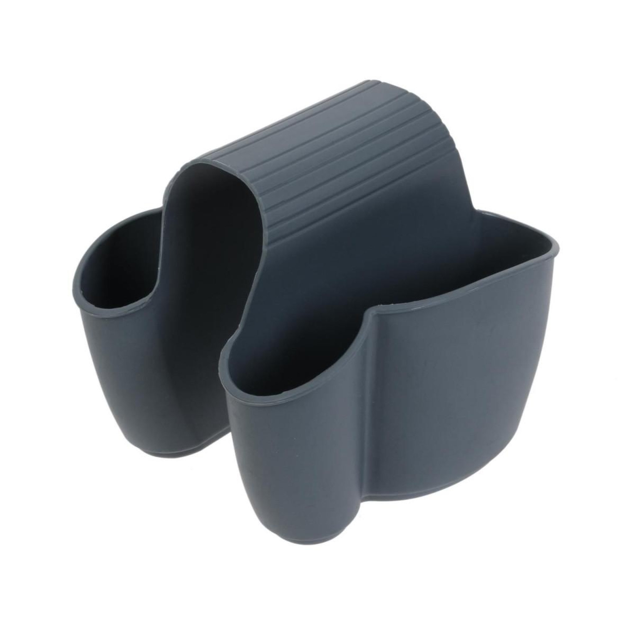 Je cherche une idee Porte-éponges double  hygiène  14cm gris