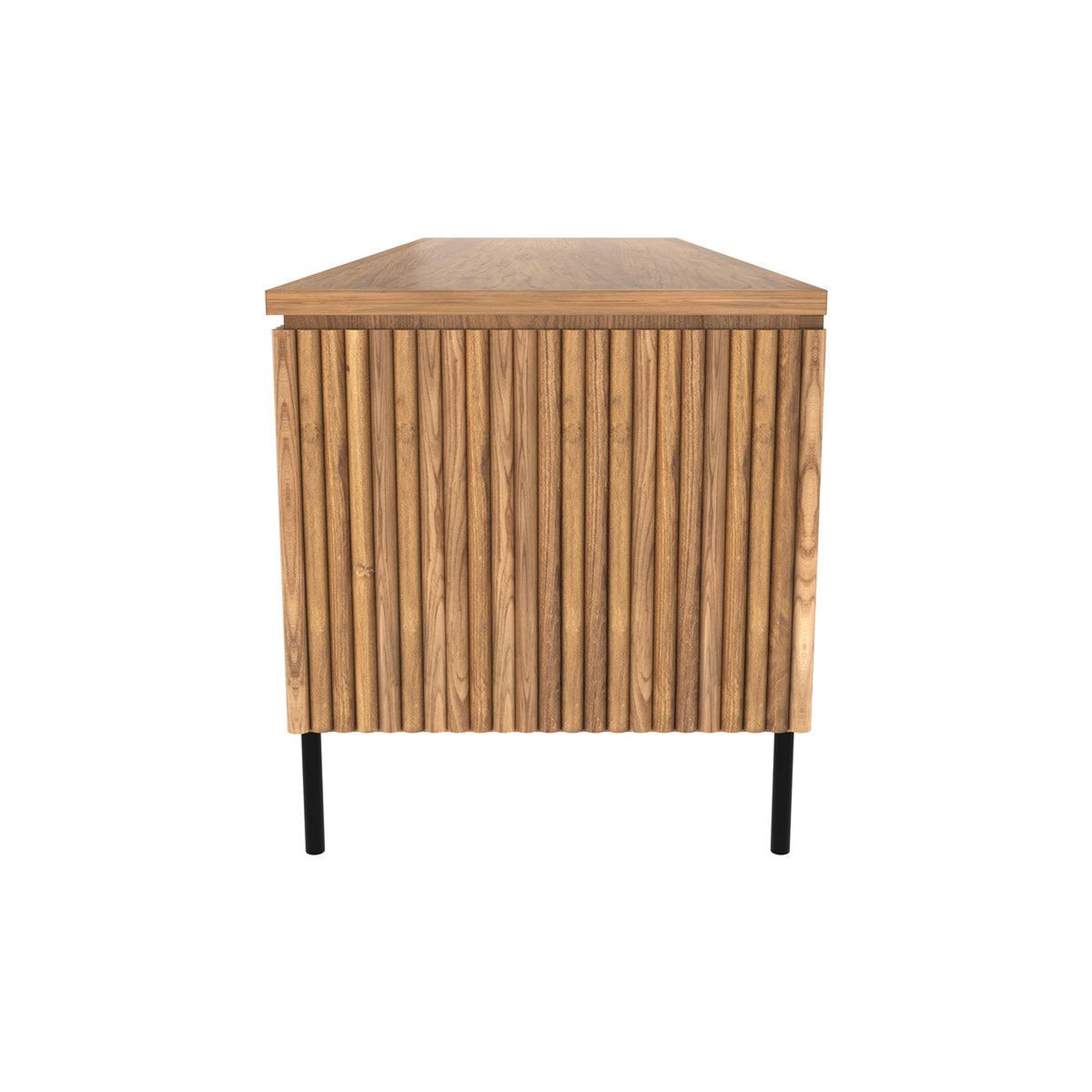 Voir la diapositive 2 : MAISON PAVANE Meuble tv en bois de teck 160 cm-gordes