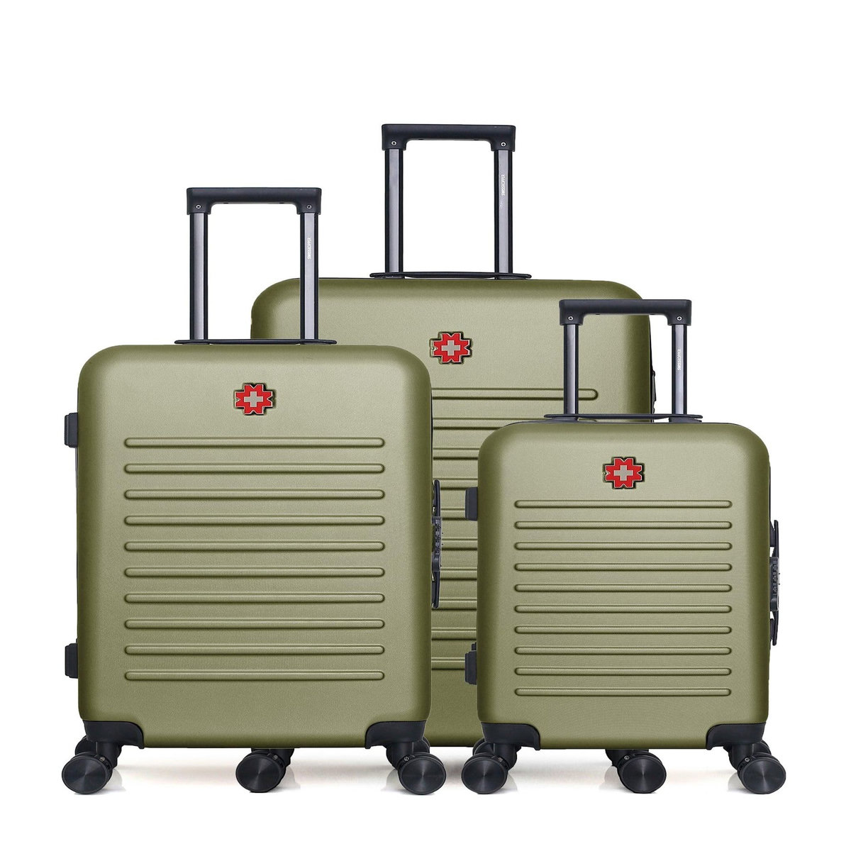 SWISS KOPPER Lot de 3  -  Valise grand format, valise weekend et valise cabine WIL