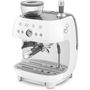 Voir la diapositive 2 : SMEG Expresso Broyeur EGF03WHEU blanc