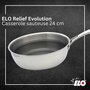 Voir la diapositive 2 : ELO Poêle sauteuse 24 cm en inox 18/10 Elo Relief Evolution