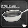 Voir la diapositive 2 : ELO Poêle sauteuse 24 cm en inox 18/10 Elo Relief Evolution