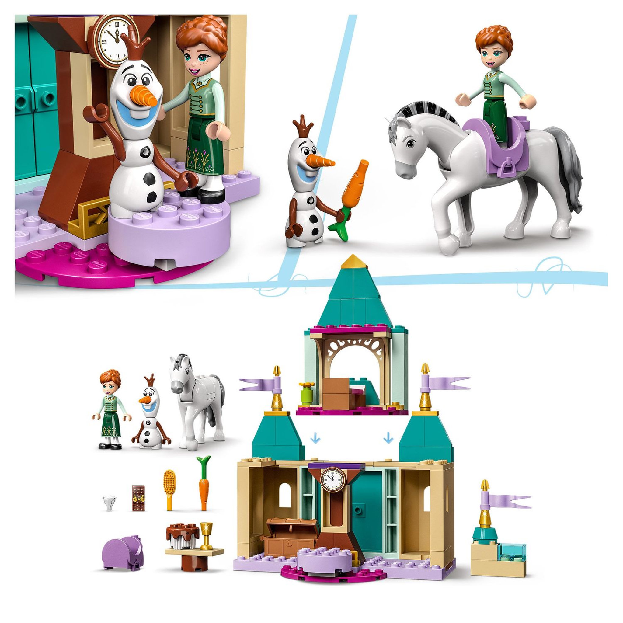 Voir la diapositive 6 : LEGO Reine des neiges 2 43204 Les jeux au château d'Anna et Olaf, Jouet Reine des Neiges