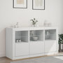 Voir la diapositive 3 : VIDAXL Buffet avec lumieres LED blanc 123x37x67 cm