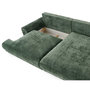 Voir la diapositive 3 : LISA DESIGN Nelly - canapé d'angle droit 4 places convertible avec coffre en velours texturé