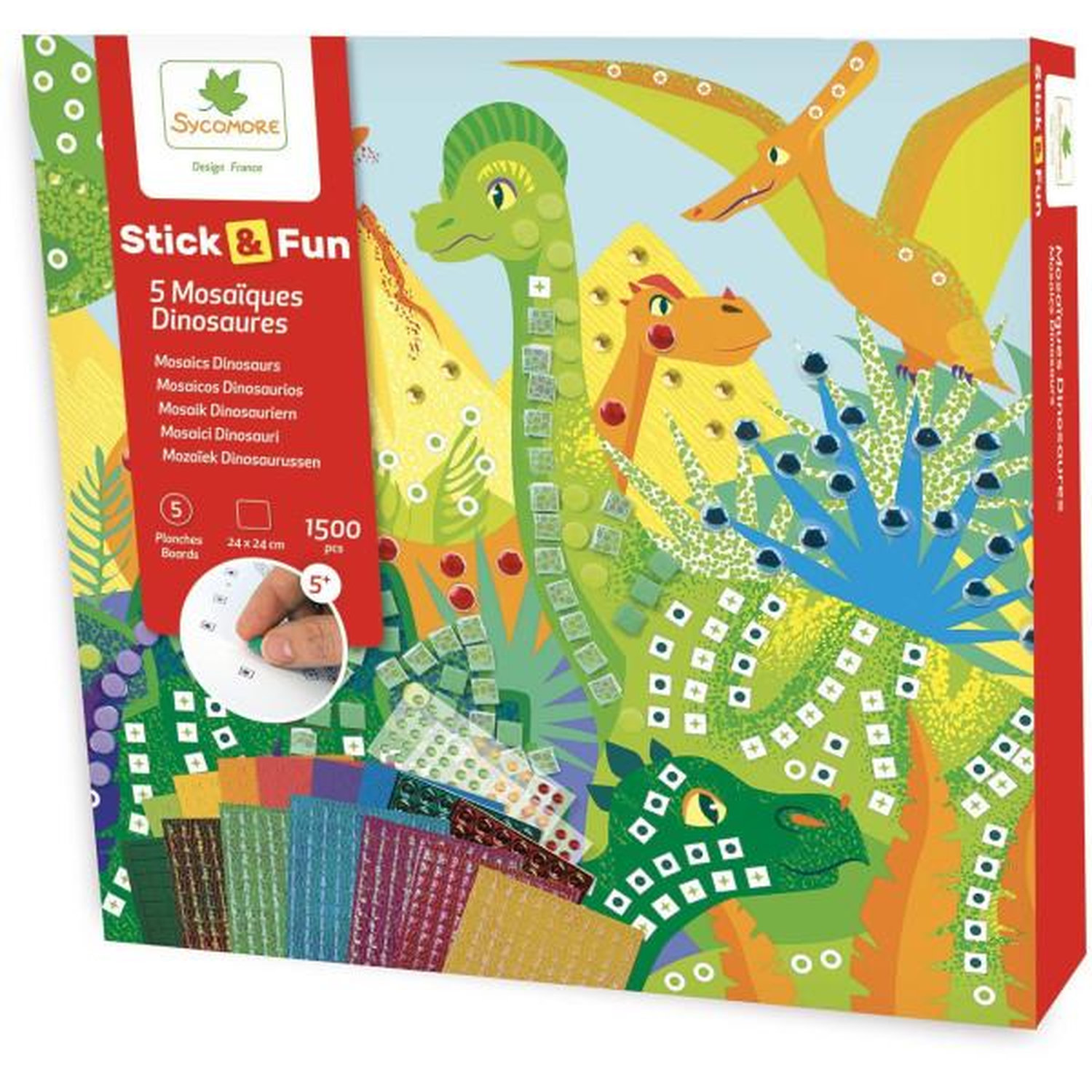 Mosaïques SYCOMORE StickN Fun Dinosaures Dès - vue 3