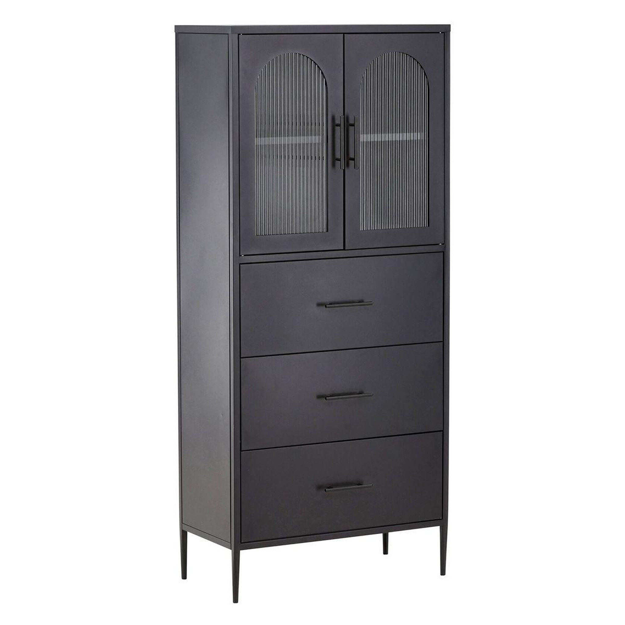 Paris Prix Vaisselier design en métal  la paz  160cm noir