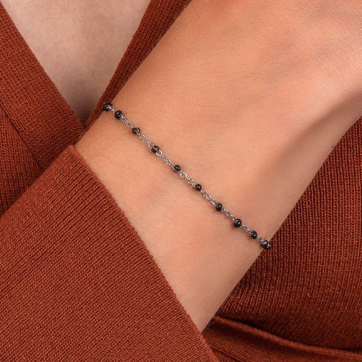 SC CRYSTAL Bracelet perles noires par SC Crystal