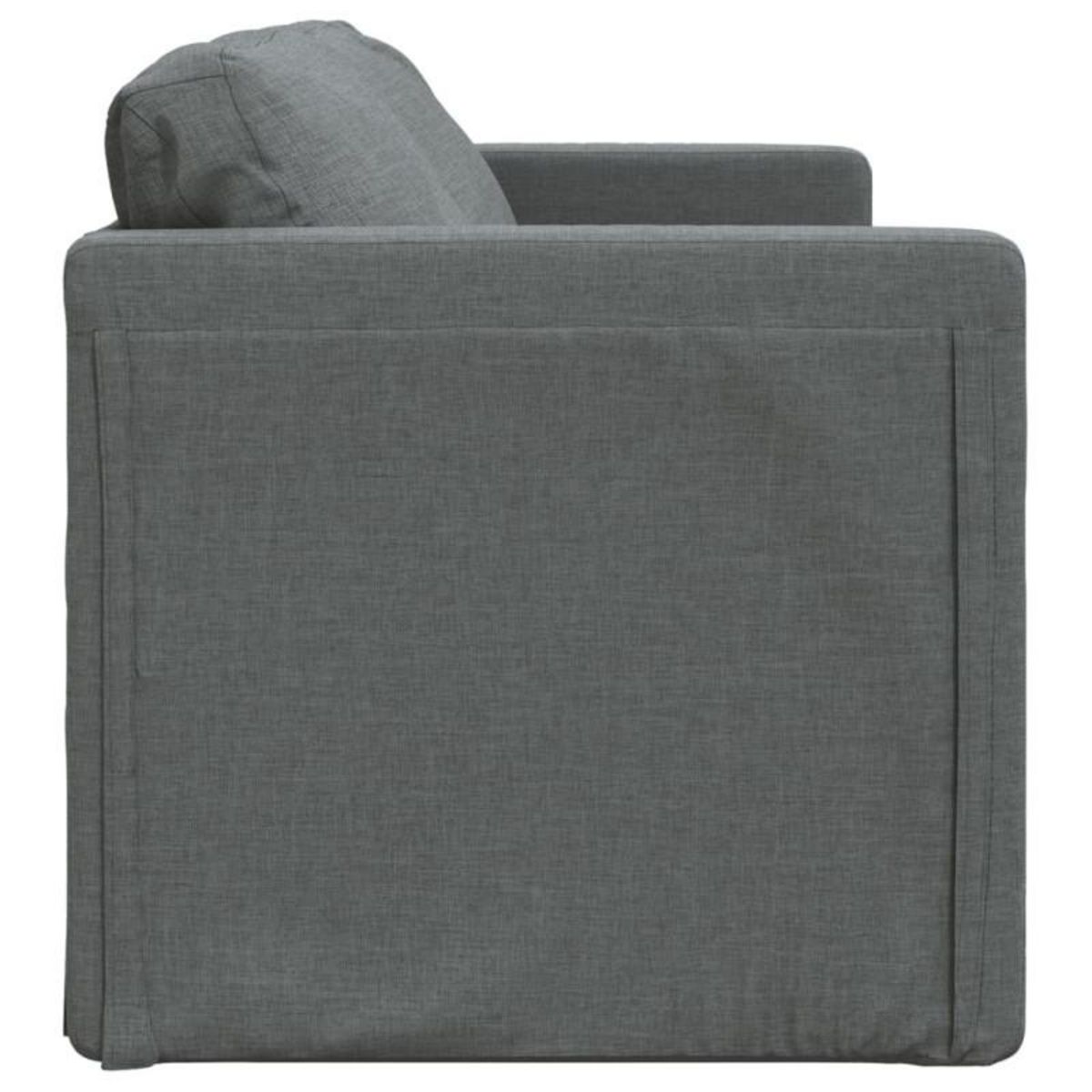 VIDAXL Canapé lit 2 en 1 gris foncé 112x174x55 cm tissu