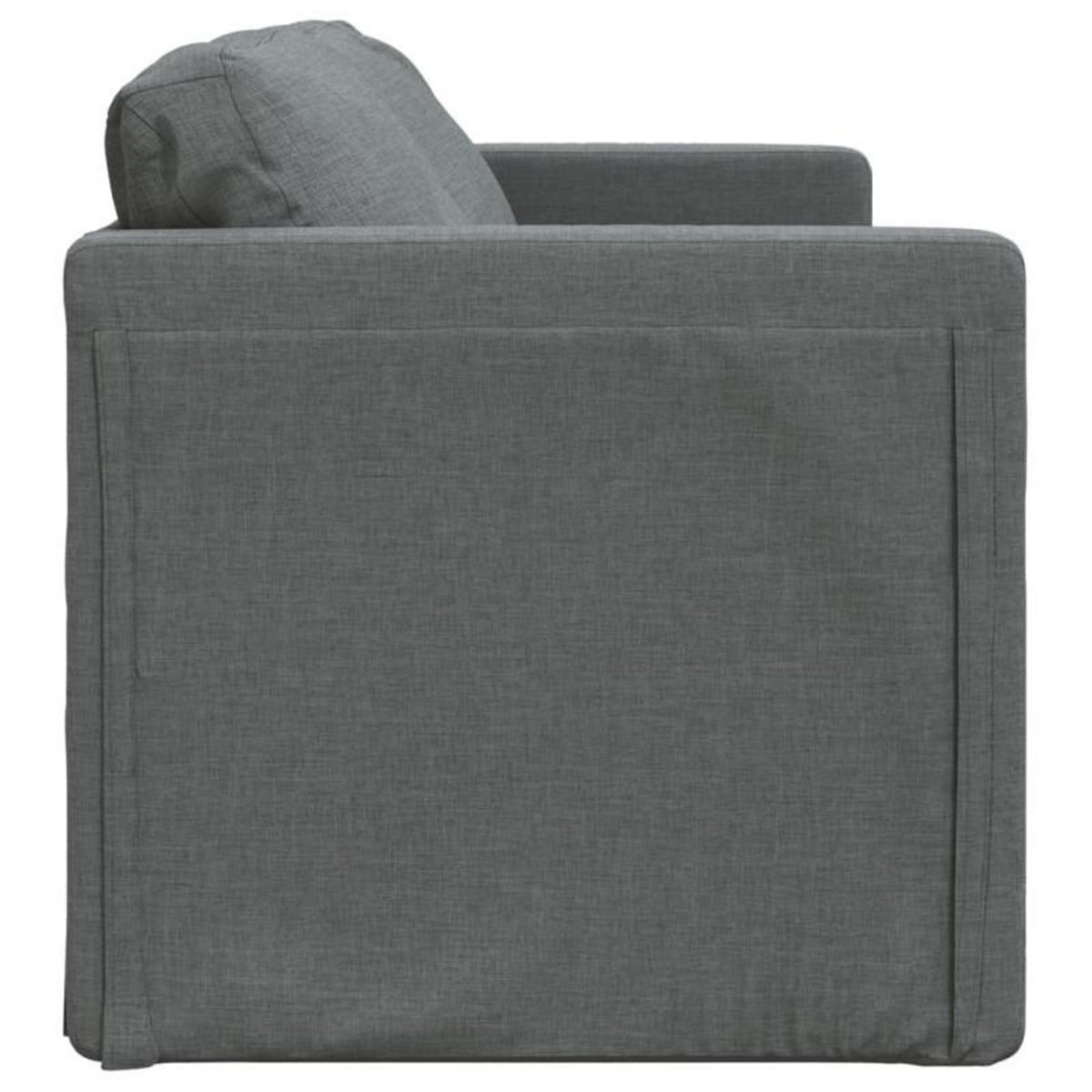 VIDAXL Canapé lit 2 en 1 gris foncé 112x174x55 cm tissu