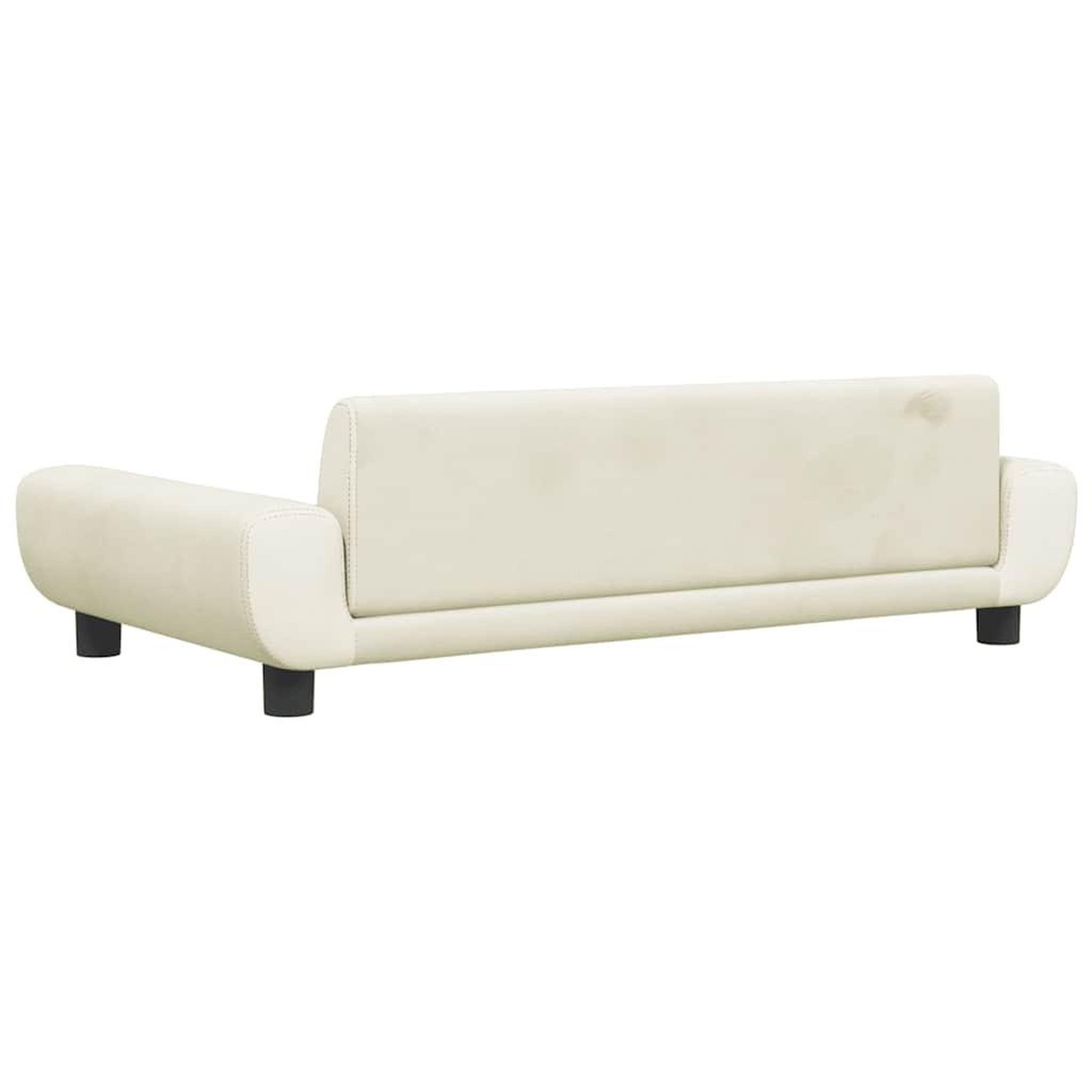Voir la diapositive 5 : VIDAXL Lit pour chien creme 100x54x33 cm velours