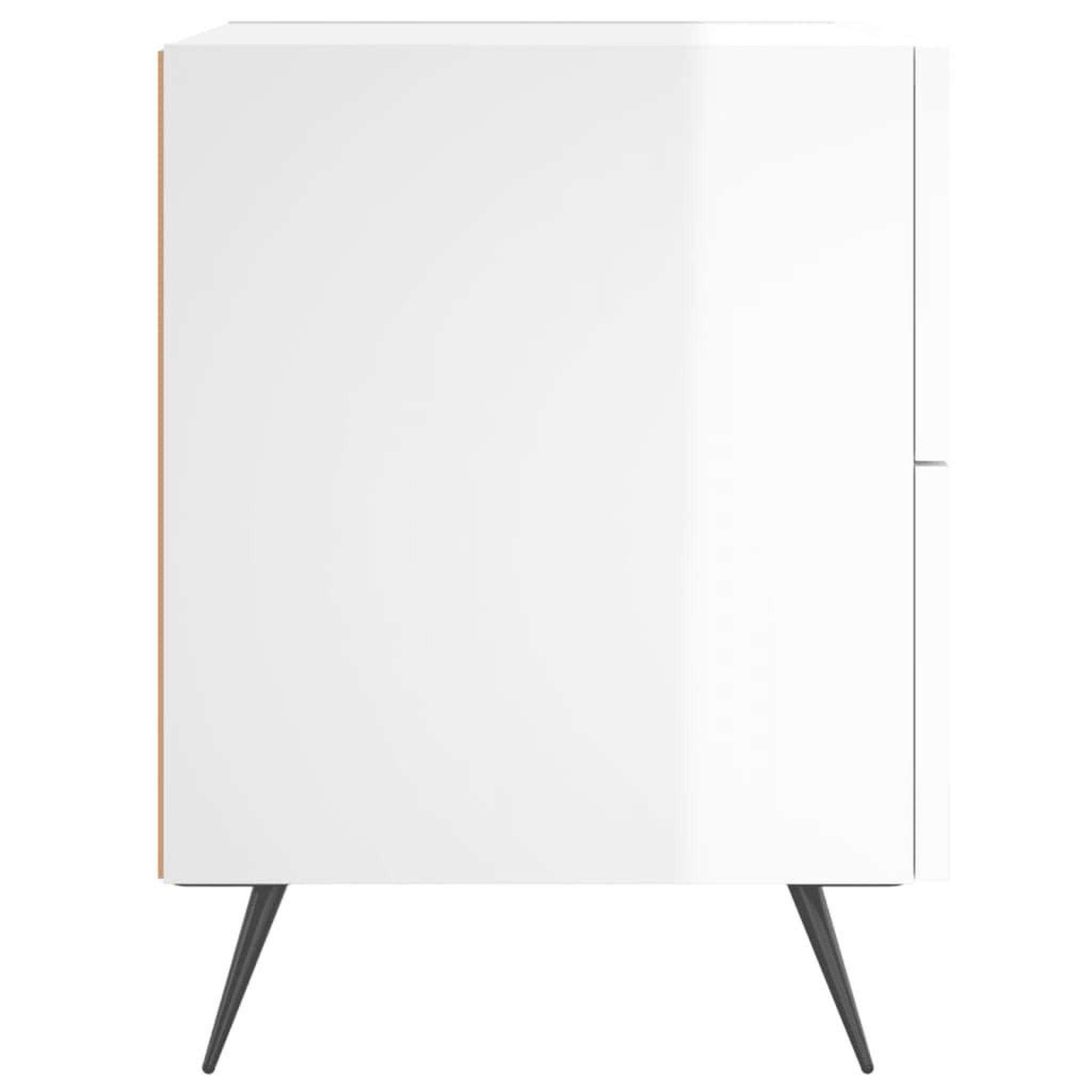 Voir la diapositive 5 : VIDAXL Table de chevet blanc brillant 40x35x47,5 cm bois d'ingenierie