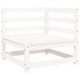 Voir la diapositive 4 : VIDAXL Salon de jardin 9 pcs blanc bois de pin massif