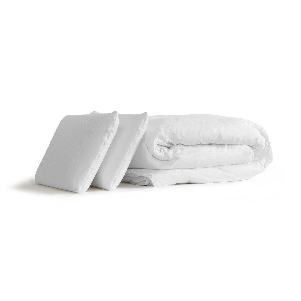 SEPTNUITS Pack matelas Memo + sommier + 2 oreillers mémoire de forme