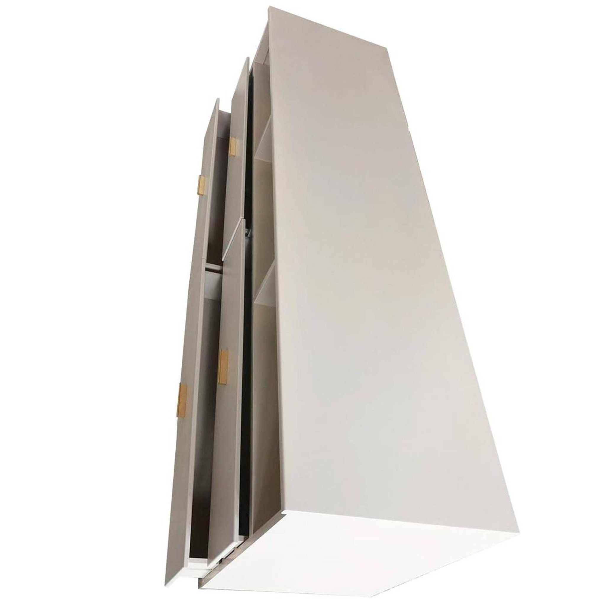 Voir la diapositive 3 : Paris Prix Meuble tv 4 tiroirs design  tazea  150cm taupe