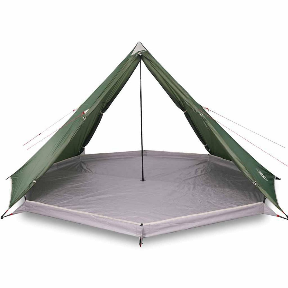 VIDAXL Tente familiale tipi 8 personnes vert impermeable