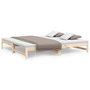Voir la diapositive 2 : VIDAXL Lit coulissant sans matelas 2x(100x200) cm bois de pin massif