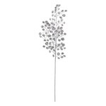 ATMOSPHERA Branche de Fleurs  Souffle Polaire  75cm Argent
