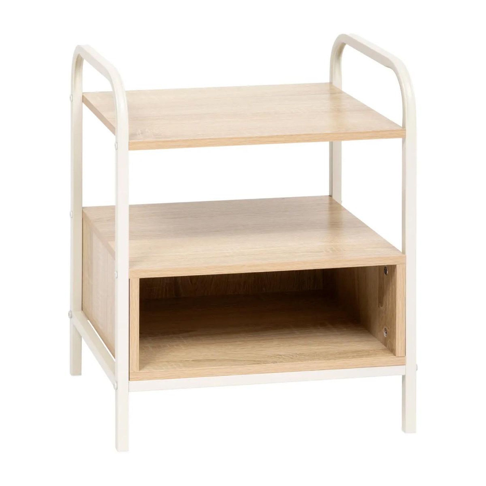 FIVE Table de chevet avec niche  curvy  50cm naturel