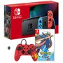 NINTENDO Console Nintendo Switch Joy-Con Bleu et Rouge + Pokémon Épée + Manette Filaire Pikachu Nintendo Switch