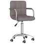 Voir la diapositive 2 : VIDAXL Chaise pivotante de bureau Taupe Tissu