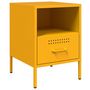 Voir la diapositive 5 : VIDAXL Tables de chevet 2 pcs jaune moutarde 36x39x50,5 cm acier